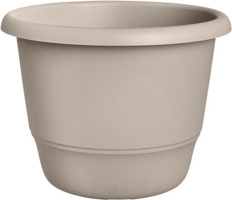 Elho amiga rond 55 - grote bloempot voor binnen buiten - 100% gerecycled plastic - ø 55 x h 41.3 cm - paddenstoel beige