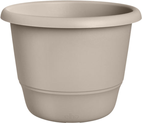 Elho amiga rond 47 - bloempot voor binnen buiten - 100% gerecycled plastic - ø 47.0 x h 35.3 cm - paddenstoel beige