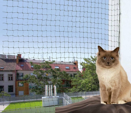 Trixie Netz für Balkon verstärkt – olivgrün – 6 x 3 m