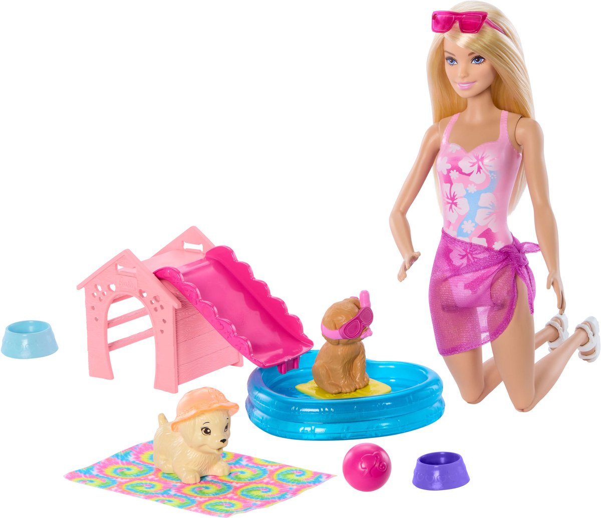 Barbie-Schwimmparty für Welpen