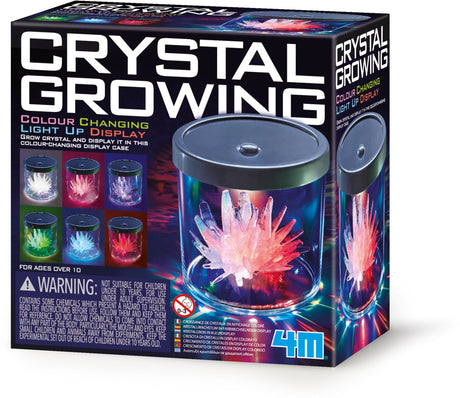 4 m Wissenschaft und Spiel – Wachstumskristalle – LED-Anzeige – 6 Farben – Dekoration – 10+