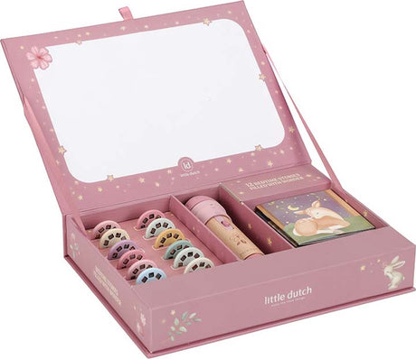 Little dutch verhalen projector zaklamp - roze