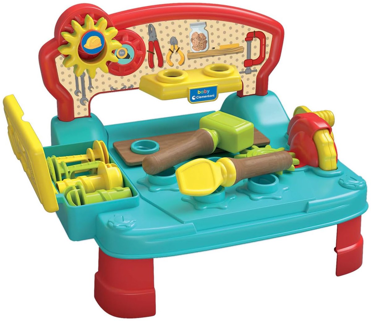 Clementoni Baby – Montessori-Werkbank mit Holzelementen