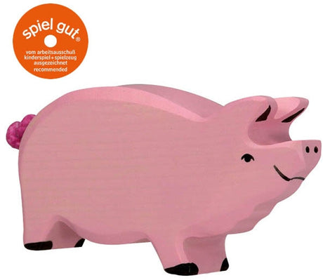 Holztigerschwein. 14 cm.