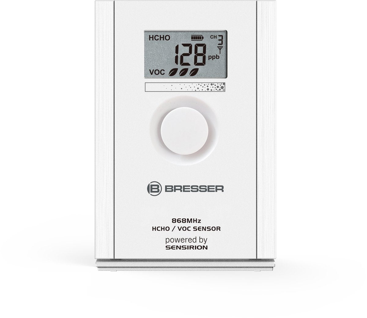 Bresser Wetterstation – HCHO + VOC-Sensor – Luftqualitätsmessgerät – für Wetterstation 7003700 und 7003240 – weiß