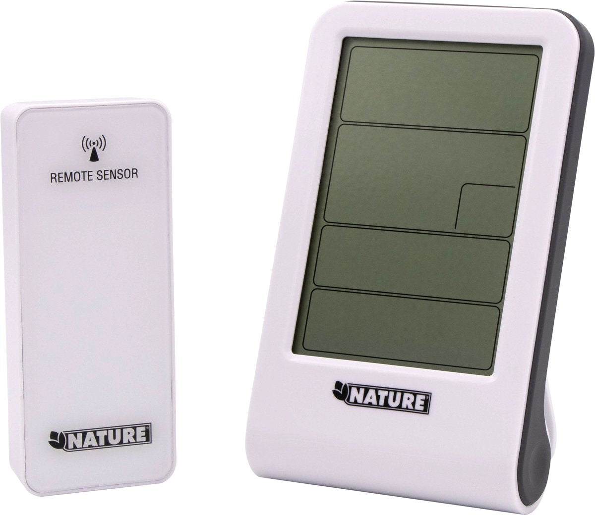 Naturwetterstation Digital H14x8.5x3 cm Weiß