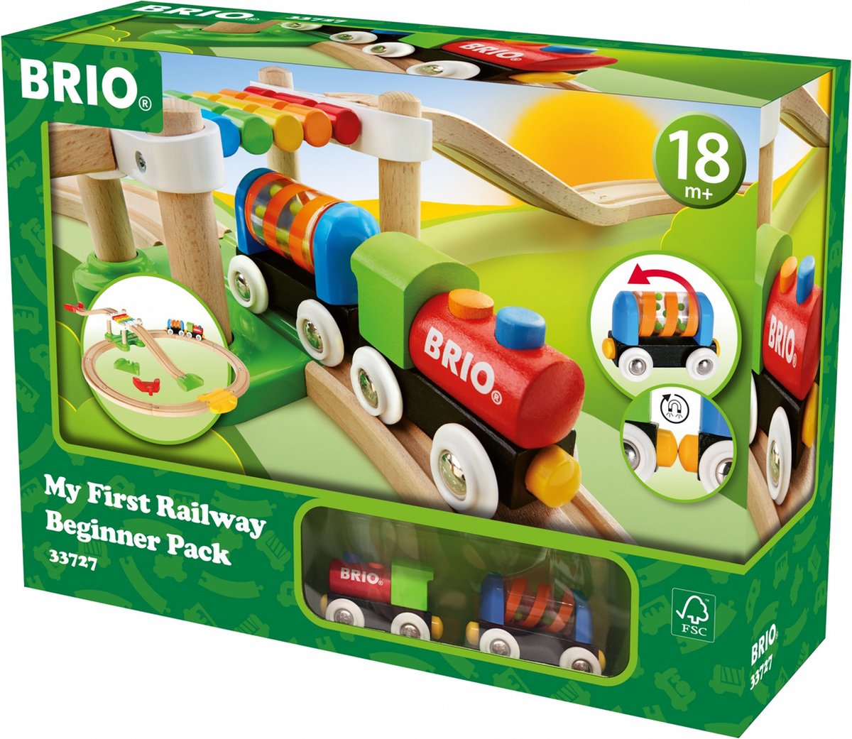 Brio Luxuseisenbahn-Set – für die Kleinen – magnetische Zugverbindungen – 33727