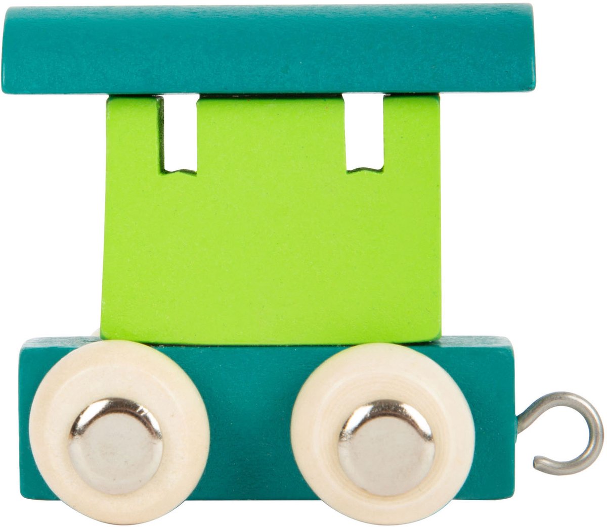 Small Foot - Holz-Buchstabenwagen grün - 12 Stück