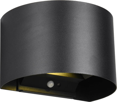 Rl lebe dein Licht-Reality-Talent - Wandleuchte - Schwarz matt - inkl. 2x SMD 1W - wiederaufladbar - kabellos - Bewegungssensor - Dämmerungssensor - Batteriebetrieb - Außenbeleuchtung - IP44