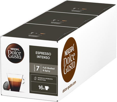 Nescafé Dolce Gusto Kapseln Espresso Intenso – 48 Kaffeetassen für 48 Tassen Kaffee