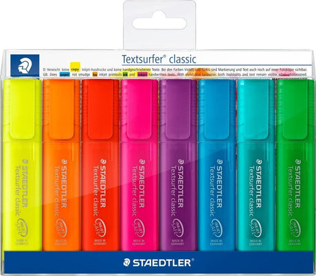 Staedtler Textsurfer Classic Textmarker – Set 8 Regenbogen