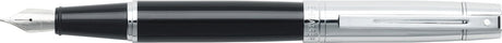 Sheaffer Füllfederhalter – 300 E9314 – M – schwarzer Schaft, verchromte Kappe, verchromt – SF-E0931453
