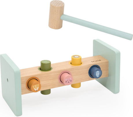 Trixie Hammerbank-Tiere aus Holz, 7-teilig.