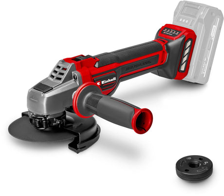 Einhell professional accu haakse slijper tp-ag 18 125 ce li q solo - power x-change - 18 v li-ion - ø125 mm - 3.000-10.500 t min - constant electronic systeem - toerentalregeling met led-display - excl. accu, lader en slijpschijf