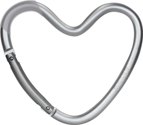 Dooky Universalhaken Taschenhaken Herzform Silber (matt)