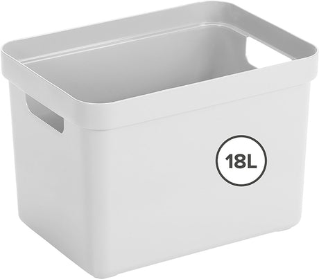Sunware sigma home opbergbox 18l - 35x24.6x24.3 cm - wit