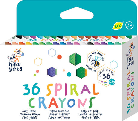 Haku Yoka Spiralstifte – 36 Stück – enthält 10 % Bienenwachs – 3 Jahre