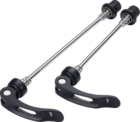 Bbb cycling quick release set wheelblock - lichtgewicht snelspanners fiets - voor- en achterwiel - aluminium - 100mm 135mm - bqr-01