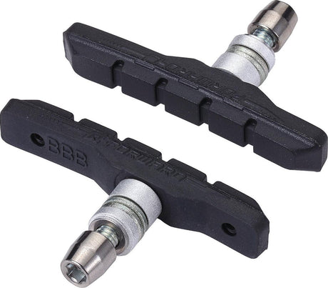 Bbb cycling remblokjes fiets - veestop - velgrem - compatibel met stadsfiets mountainbike - v-brake remblokken - zwart - bbs-04