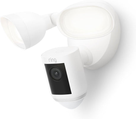 Ring Flutlicht Cam Pro – Weiß