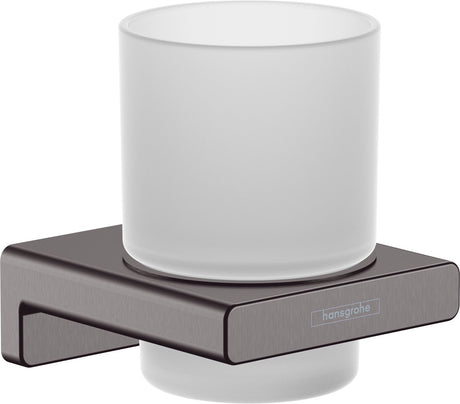 Hansgrohe Addstoris Zahnbürstenhalter aus gebürstetem Schwarzchrom