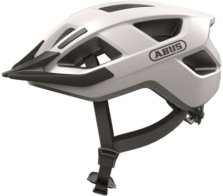 Abus Helm Aduro 3.0 – Sportlicher und schicker Fahrradhelm für Sicherheit und Komfort – Polarweiß – L 58–62 cm