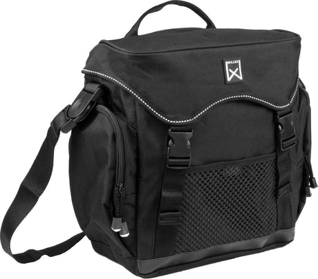 Willex Pannier XL – einzelne Fahrradtasche – 17 Liter – schwarz – sportlich – mit Schultergurt