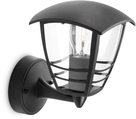 Philips led philips creek buitenwandlamp - omhoog - zwart