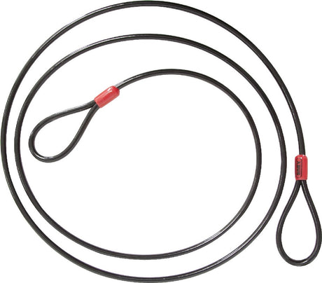 Abus Schlaufenkabel Cobra 12 – Stahlkabel mit Kunststoffummantelung – Sicherheit für Fahrrad- und Motorradzubehör – 1,8 Meter lang, 12 mm dick