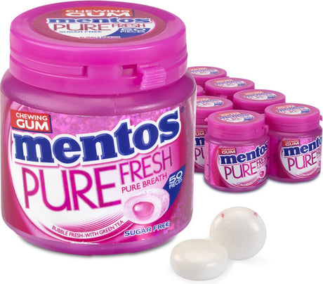 Mentos Gum Pure Fresh Bubblefresh - Kaugummi - zuckerfrei - 8x50 Stück
