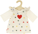 Heless Puppen-Cordkleid mit Herzkonfetti, 28-35 cm