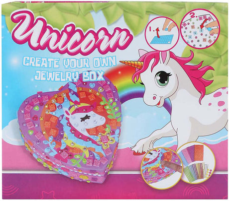 Einhorn dekoriere deine eigene Schmuckschatulle Einhorn