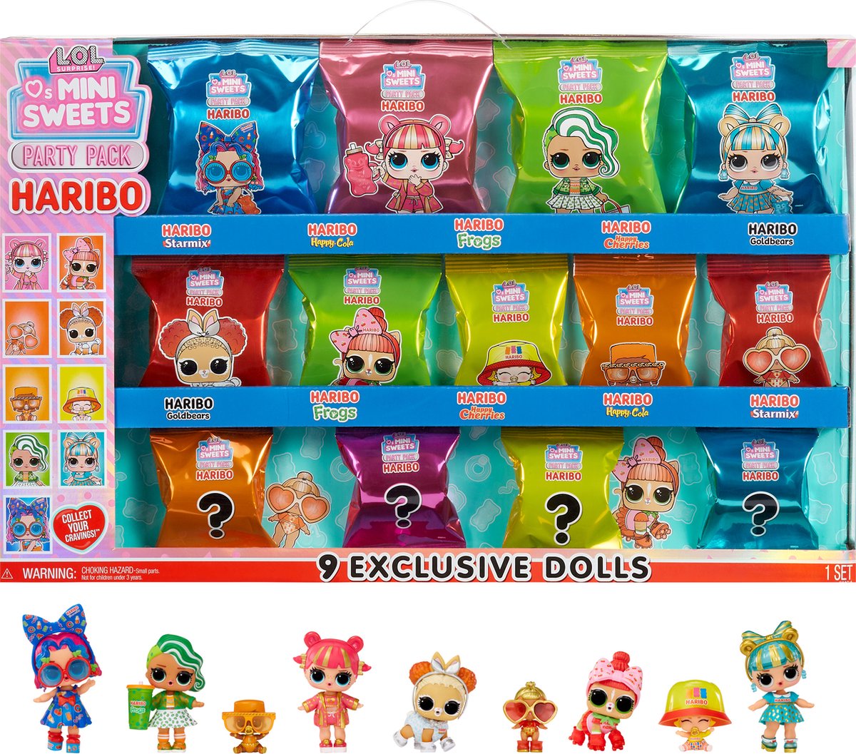 Lol. Überraschung! liebt Mini-Süßigkeiten x Haribo-Partypaket – Minipop
