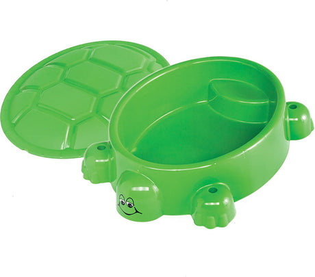 Sandkasten mit Deckelschildkröte 95,5 x 68 cm Grün