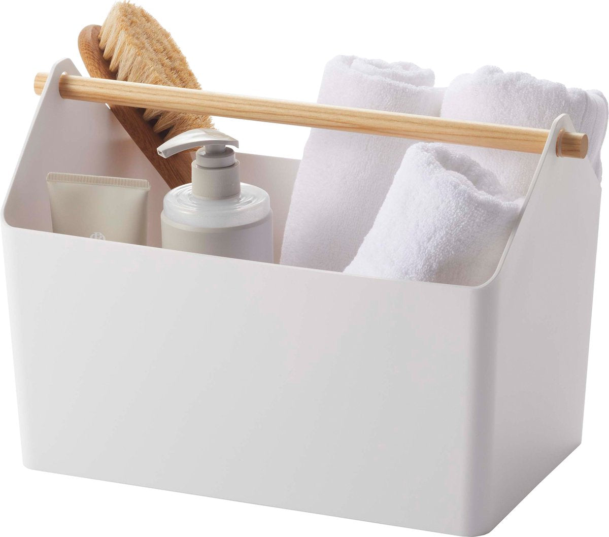 Yamazaki Aufbewahrungsbox mit Griff – Favorit – Weiß