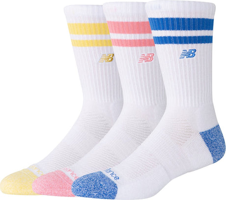 New Balance Active Lifestyle Sock Stripe Crew Socke 3er-Pack Unisex-Sportsocken – Blue Bird