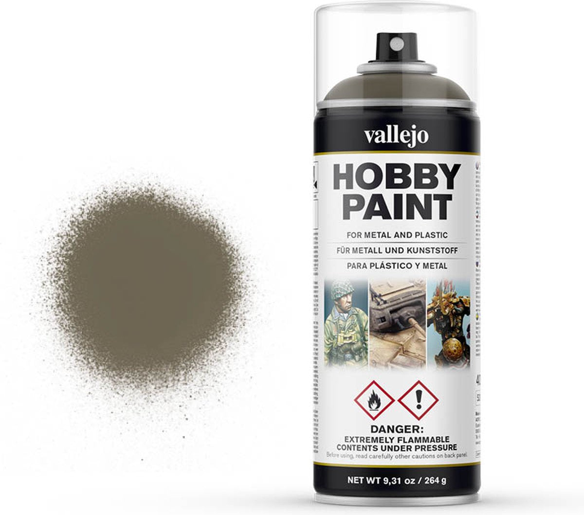 Vallejo val28007 – Russische einheitliche Grundierung – Sprühfarbe 400 ml