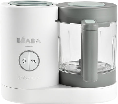 Béaba babycook neo® – Küchenmaschine – 4-in-1 – 1250 ml Glasschüssel – Dämpfen, Mixen, Auftauen und Erhitzen – Grau