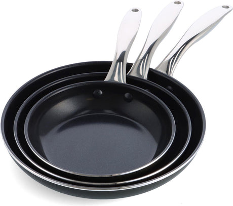 Daily Food von Jeroen Meus – Bratpfannenset 3-teilig ø20+24+28cm – Induktion – PFAS-frei