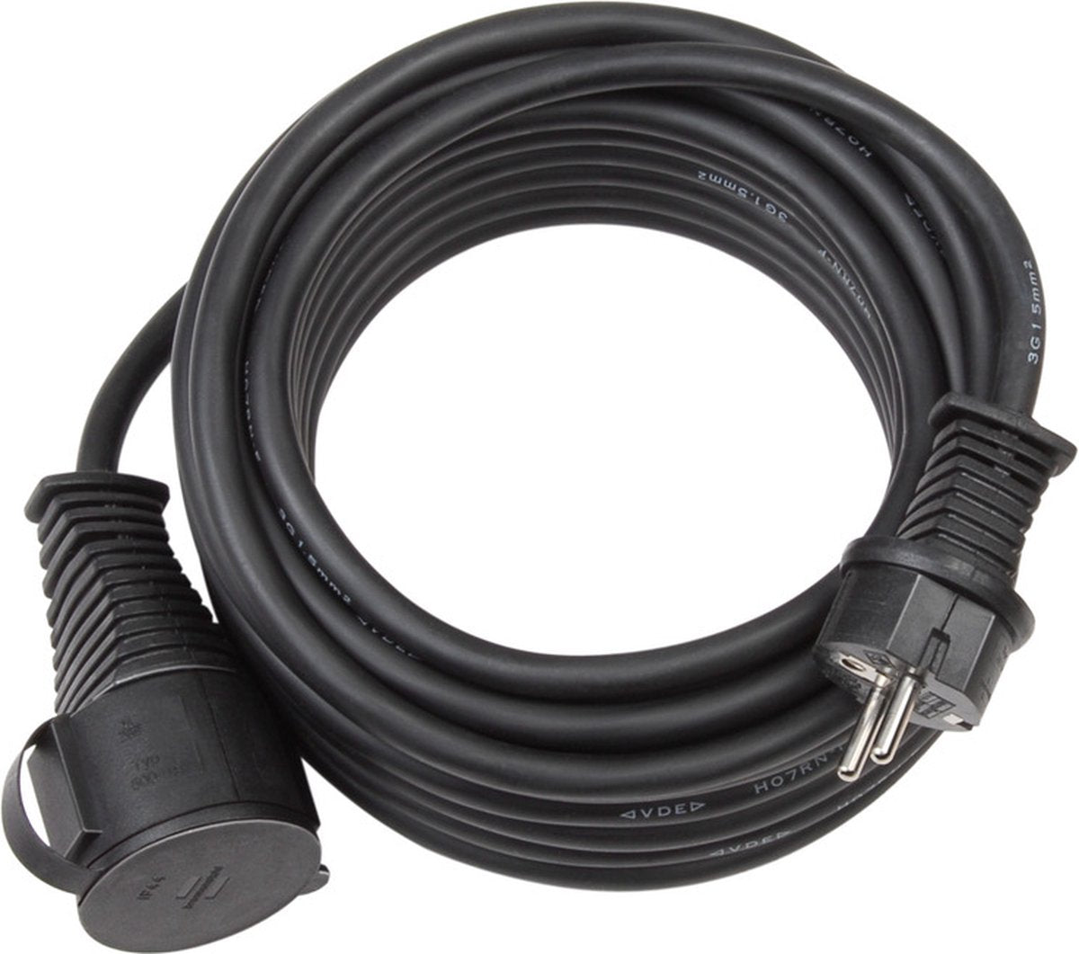 Brennerstuhl Verlängerungskabel für Baustelle IP44 10m schwarz h07rn-f 3g1,5 - 1167810