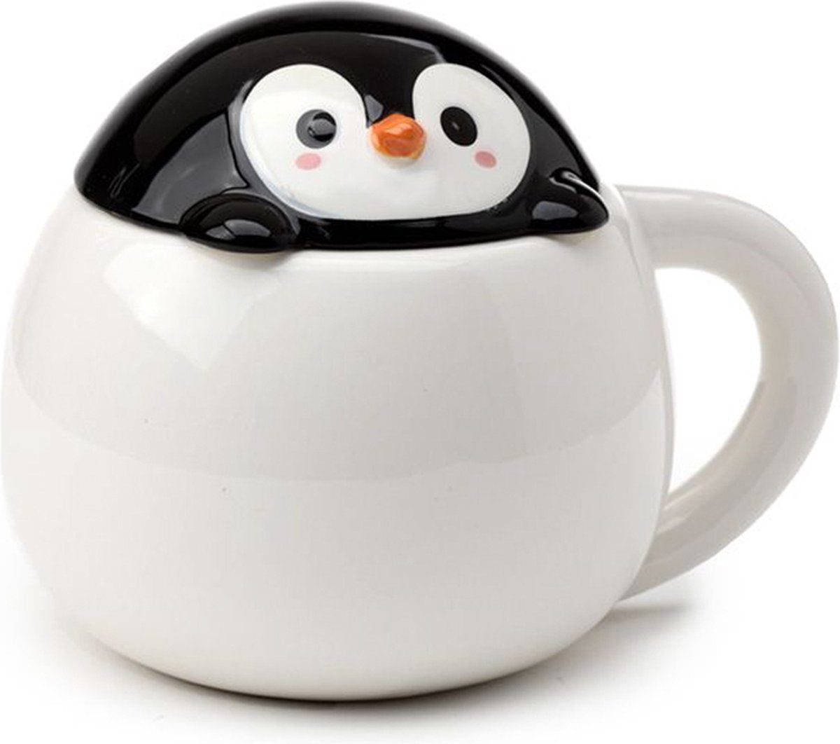 Huddle Pinguin-Keramikbecher mit Deckel