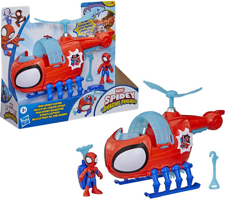 Hasbro Spidey mit Spidey-Copter-Spielzeughubschrauber