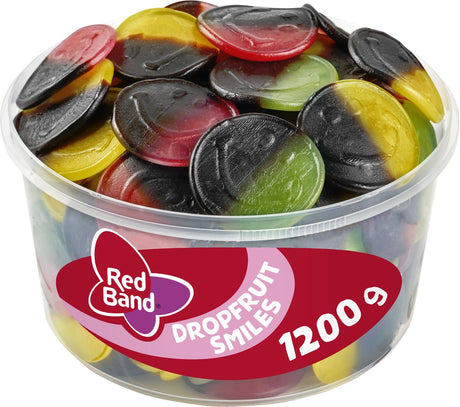 Rotes Band Lakritzfruchtlächeln (100 Stück)