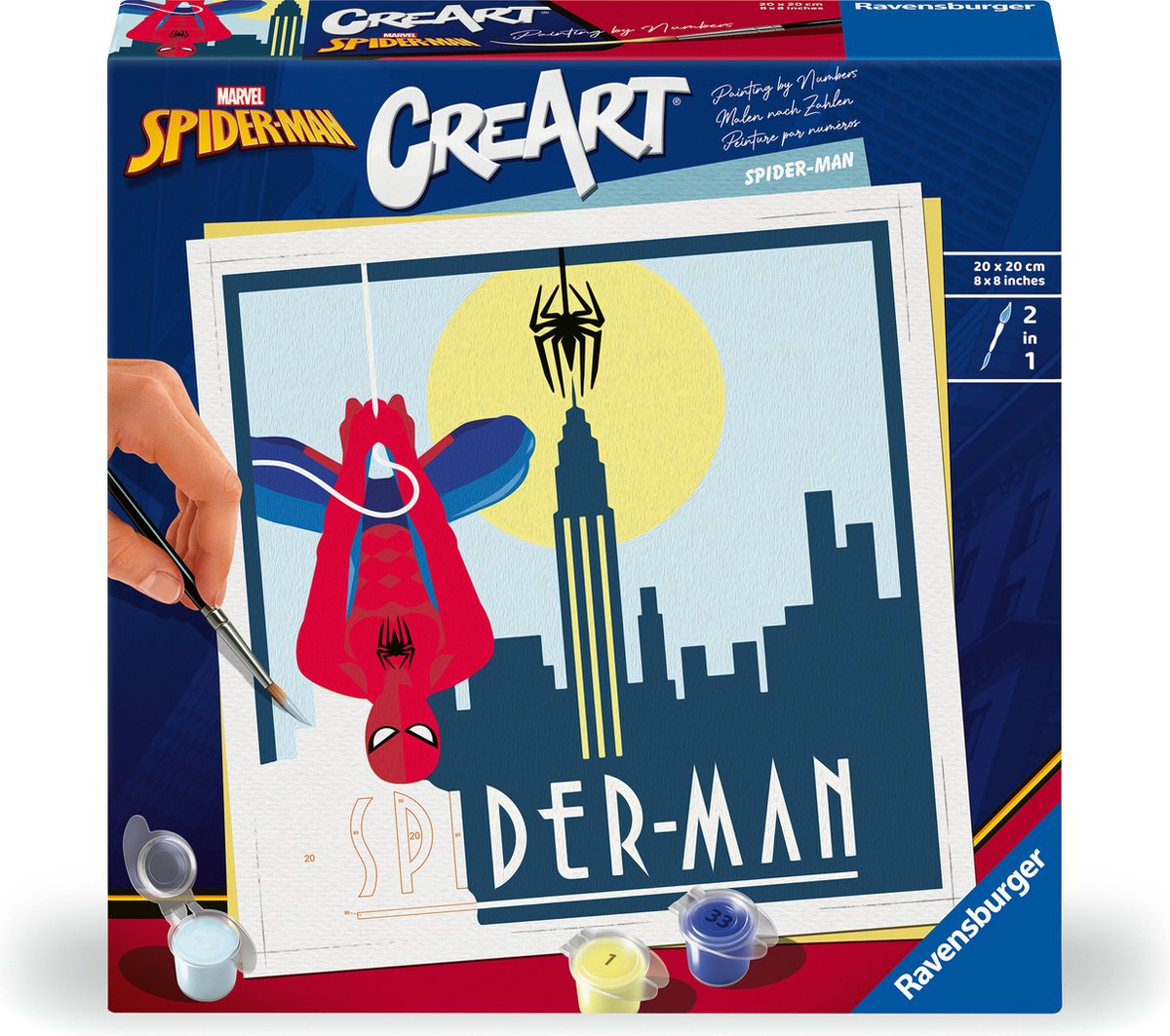 Ravensburger Creart Malen nach Zahlen – Marvel Spiderman