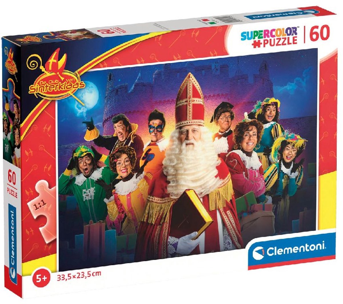 Clementoni Puzzle Super Color - Club of Sinterklaas, 60 Teile.