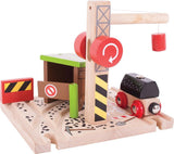Bigjigs hölzerne Eisenbahnschienen – Kohlenmine