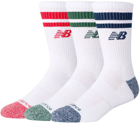 New Balance Active Premium Stripe Crew Sock Unisex Sportsocken – sortiert