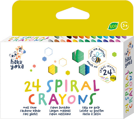 Haku Yoka Spiralstifte – 24 Stück – enthält 10 % Bienenwachs – 3 Jahre