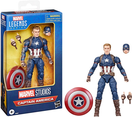 Hasbro Avengers: Endgame Marvel Legends Actionfigur Captain America 15 cm große Actionfigur