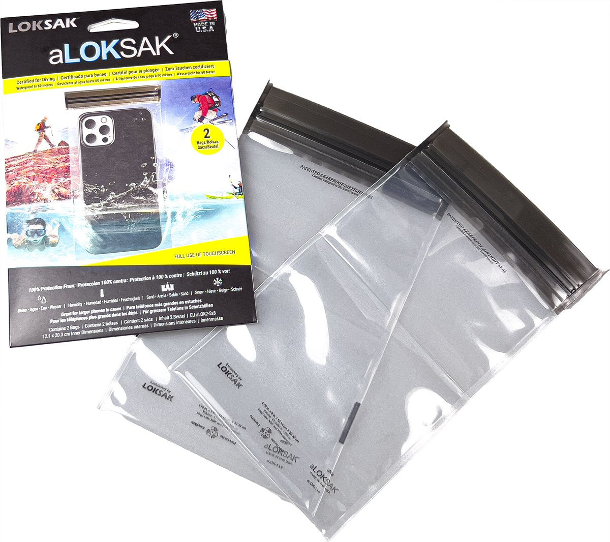 Loksak a - wasserdichte Abdeckungen - 12,1 x 20,3 cm - 2 Stk. - transparent